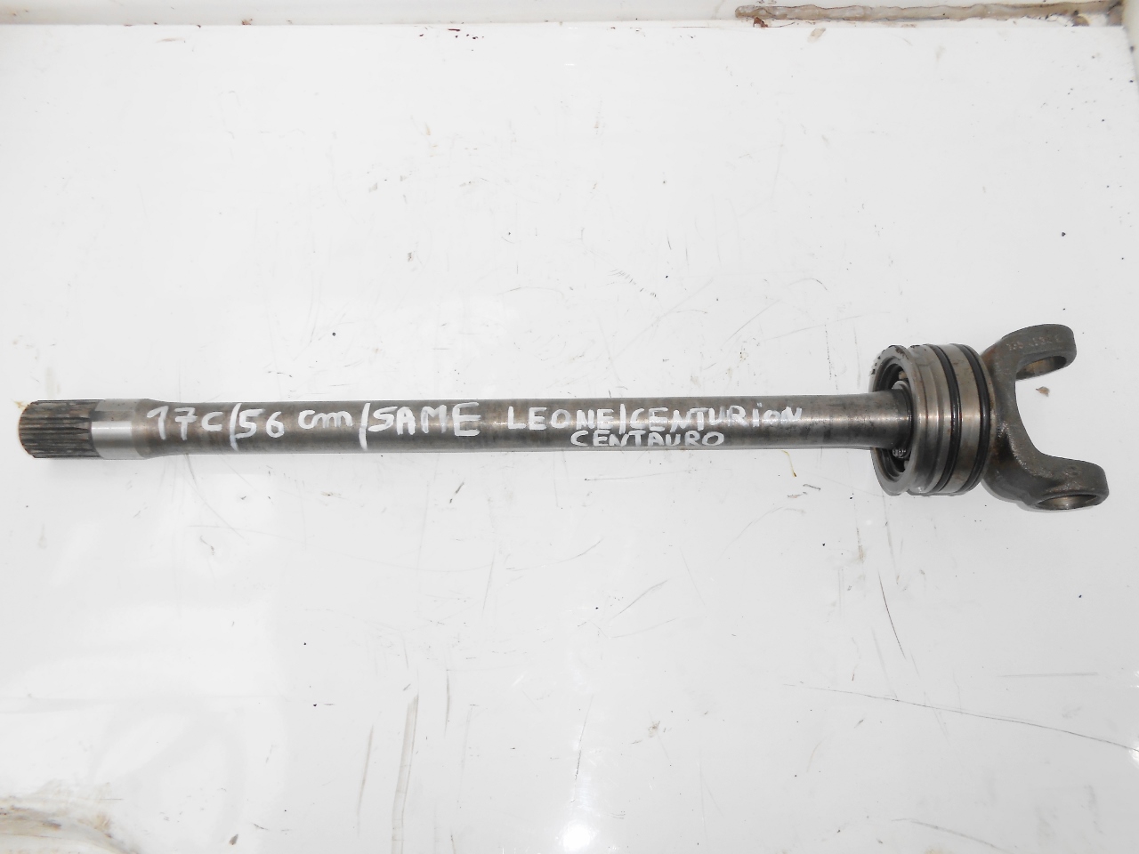 Arbre pont avant tracteur same centauro 60 leone 70 75 centurion 75 17 cannelures 56 cm