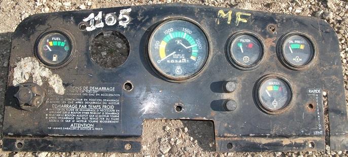 Tableau de bord tracteur massey ferguson mf 1105